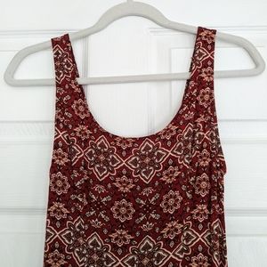 Forever 21 red floral mini dress